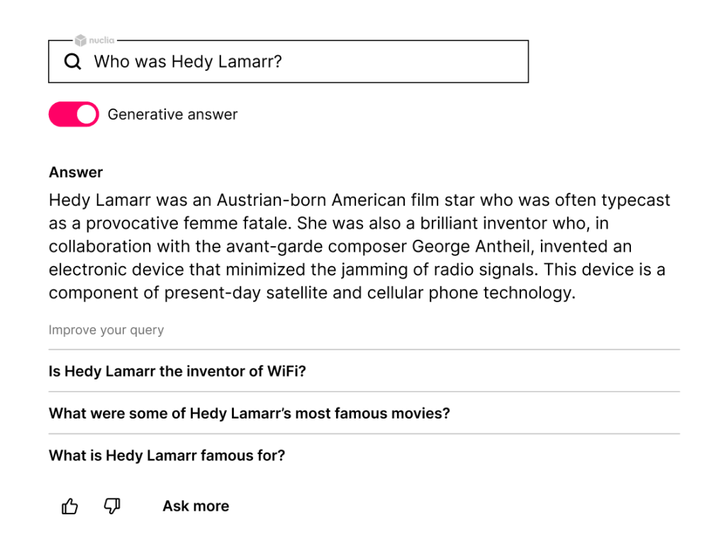 Synthetic question example